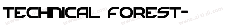 Technical Forest字体转换
